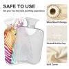 YOUJUNER Hot Water Bottle with Colorful Zebra-Pattern Cover, 2 L view 4