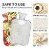 YOUJUNER 2-Liter Hot Water Bottle with Vintage Honey Bee and Flowers Cover view 4