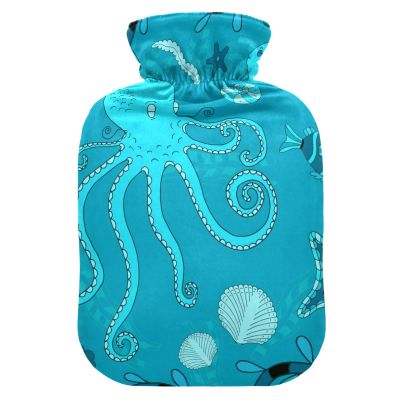 YOUJUNER 1 L Hot Water Bottle with Sea Animal Cover