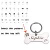 Personalized Dog Tag, Engraved Bone Pet ID Tag, Gold, 40 x 21 mm view 3