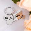 Personalized Dog Tag, Engraved Bone Pet ID Tag, Gold, 40 x 21 mm view 4