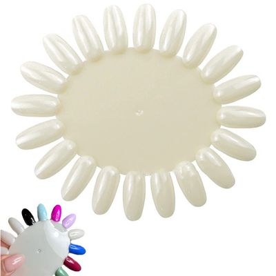 10-Piece Plastic Nail Art Display Set, 20 Tips per Ring
