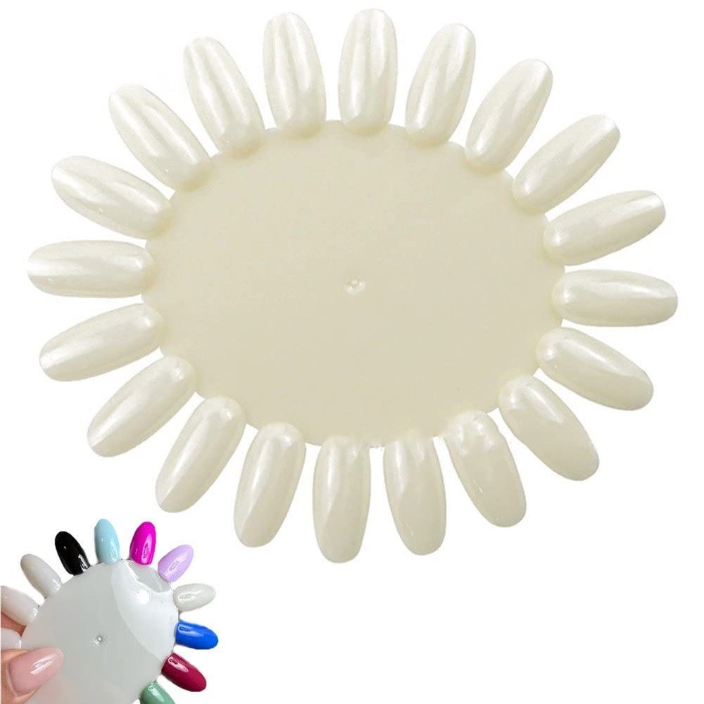 10-Piece Plastic Nail Art Display Set, 20 Tips per Ring