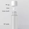 ZEOABSY 6-Pack 20 mL Clear PET Bottles with Opening Reducers and White Screw Caps view 3