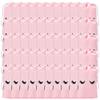 VOANZO 50-Piece 4 x 6-Inch Eyelash Drawstring Makeup Bags, Lash Print Cosmetic Travel Bags for Women and Girls, Pink view 2