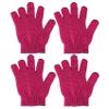4-Pack Red Shower Exfoliating Gloves for Men and Women view 1