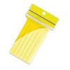 12 Compressed Facial Cleansing Sponges for Makeup Removal, Yellow view 1