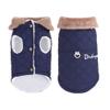 Waterproof Fleece Dog Winter Coat, Navy Blue (S) view 1