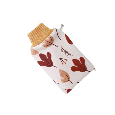 BYYLECL Exfoliating Shower Glove, Double-Sided Scrub Glove, Khaki