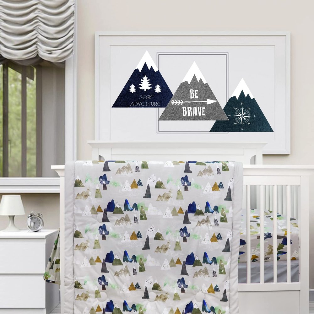 TANOFAR 4-Piece Crib Bedding Set for Boys, Infants and Toddlers