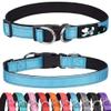 Haoyueer Padded Dog Collar - Reflective for Small, Medium, and Large Dogs (L, Blue) view 1