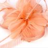 Feather Fascinator Hair Clip for Women, Orange Plume Flax, 1 Piece view 4
