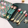 KONG JIMFAN Christmas Spoon and Fork Set with Gift Box view 3
