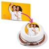 Edible Oval Cake Image, 6–52 cm (42 cm) view 1