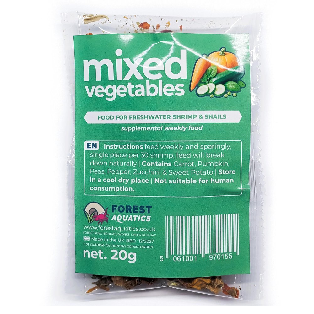 Mixed Dried Vegetable Shrimp Food (20g)