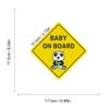 Dreothy Reflective Panda Stickers, Baby Safety Warning Decal, Waterproof, 2-Pack, White view 3