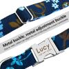 Personalized Dog Collar, Nylon, Adjustable, Blue, L view 4
