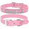Personalized Pink Dog Collar for Small Dogs, Size L view 1
