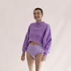 MYLILY Period Underwear | Organic Cotton | Leakproof, Washable | Suitable for Incontinence, Pregnancy & Postpartum (3x High Waist, Lilac, XS) view 2