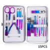 NEYENS 7–15-Piece Manicure Set, Stainless Steel Nail Clippers and Tools, Rainbow, 15-Piece Multicolor view 3