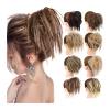 Messy Bun Hairpiece with Elastic Band, Synthetic Wavy Updo Extension view 2