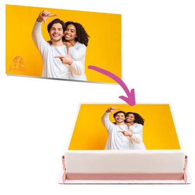 Square Cake Image, 6–38 cm Wide (14 x 14 cm)