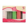 FunCakes Sugar Paste Fondant Multipack, Christmas, 5 x 100 g view 1