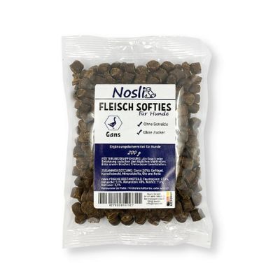 Nosli Meat Softies for Dogs - Grain-Free Goose (200g)