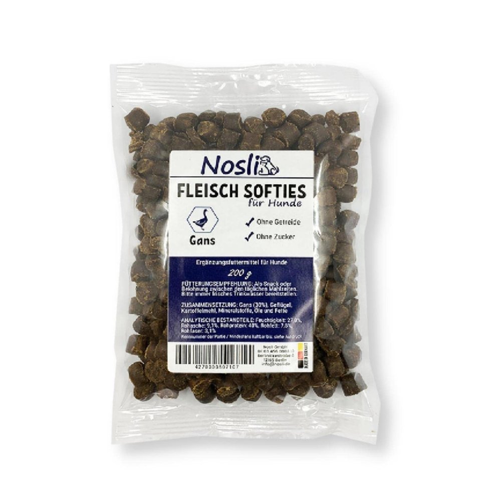 Nosli Meat Softies for Dogs - Grain-Free Goose (200g)
