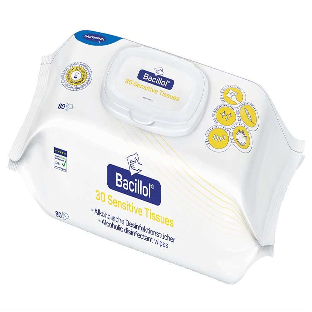 Bode Bacillol 30 Sensitive Disinfectant Wipes (6 x 80 = 480 pcs)