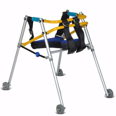 Foldable Lightweight Children's Walker with Seat and Wheels