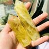 Sudemota Natural Rough Crystal, 1-Pc. Crystal Stone Tower Wand Point, Citrine Point Wand for Decoration (Size: 9 cm) view 3