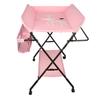 Foldable Portable Changing Table with Wheels, Height-Adjustable, with Diaper Organizer view 3