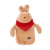 Winter Plush Hot Water Bottle with Soft Knitted Cover, Brown view 1