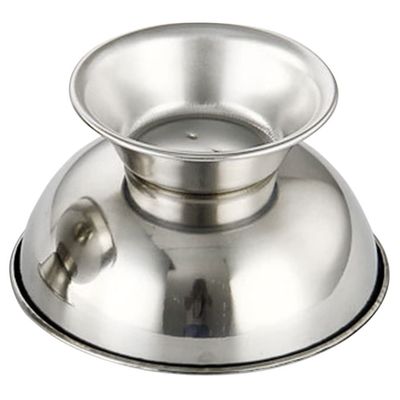 FRCOLOR Reusable Stainless Steel Shaving Bowl, Silver, Large