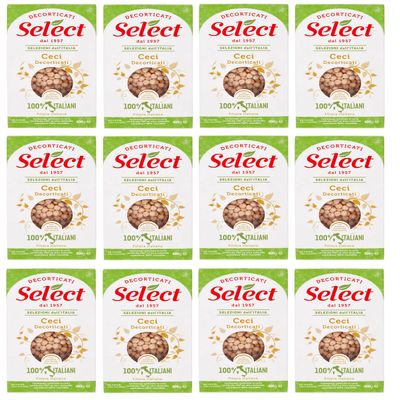 Peeled Italian Chickpeas, 12 x 400 g