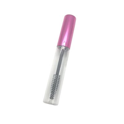 1pc Mini Empty Eyelash Tube Eyeliner Bottle with Brush Stopper, Makeup Tube Bottle, Rose, 10 mL