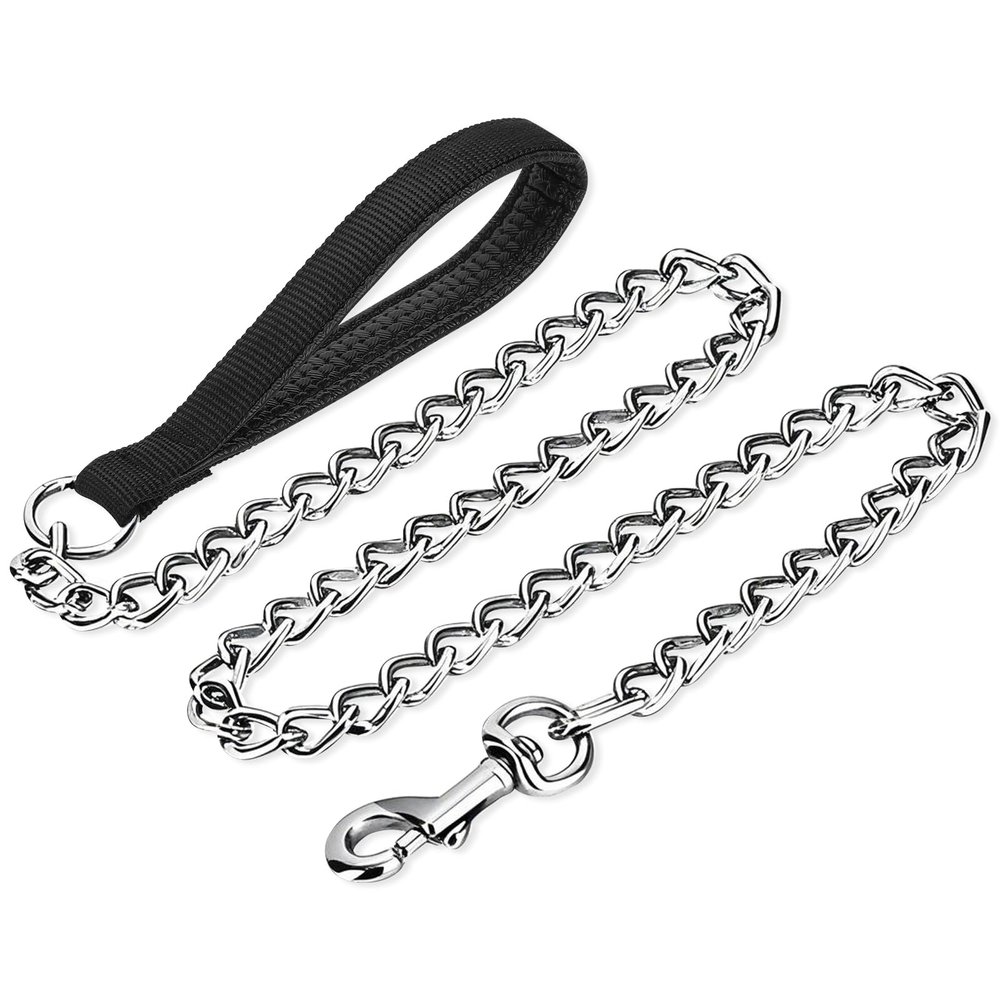PETTOM Dog Leash Chain, Bite-Resistant 120cm Metal Leash