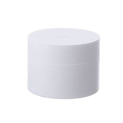1 pc Empty PP Facial Cream Jar, Cosmetic Plastic Container with Lid, Frosted White, 5 ml