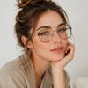 Global Glasses Classic Retro Blue-Light-Blocking Glasses, Non-Prescription, Unisex Fashion Frames view 3