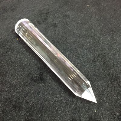 WERWER 24-Sided Natural Clear Quartz Crystal Prism