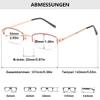 Lanomi Women's Progressive Multifocal Reading Glasses, Blue-Light Filter, Red, +1.0 view 2