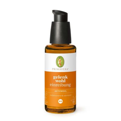 PRIMAVERA Aktivwohl Gelenkwohl Organic Joint Rub, 2 x 50 ml – soothing effect during joint massage – aromatherapy – invigorating, mobility-supporting – vegan