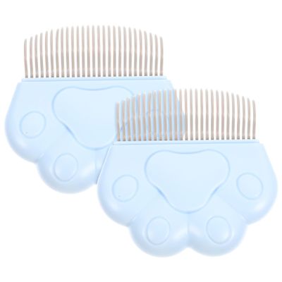 BCOATH 2-Pack Cat Grooming Combs with ABS and Stainless Steel