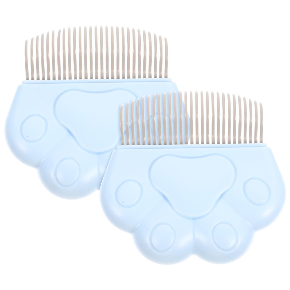 BCOATH 2-Pack Cat Grooming Combs with ABS and Stainless Steel