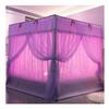 Purple Double-Layer Bed Canopy, Floor-Length Bed Curtain with Mounting Bracket – A2, 180 × 200 × 200 cm view 1