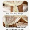 Purple Double-Layer Bed Canopy, Floor-Length Bed Curtain with Mounting Bracket – A2, 180 × 200 × 200 cm view 3