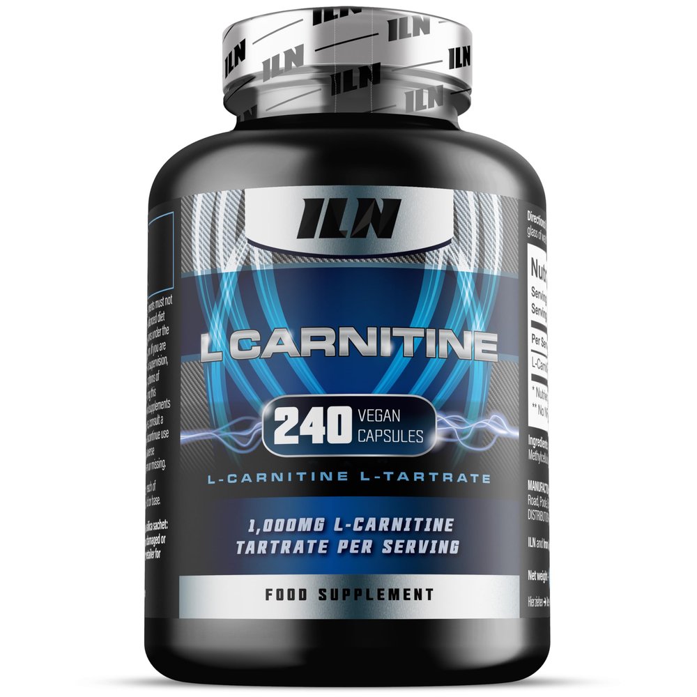 L-Carnitine Capsules 1000 mg L-Carnitine Tartrate 240 Vegan Capsules