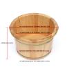 ADITAM Fuspar Handmade Foot Bath for Long-Lasting Insulation, Best Foot Bath Massager, Sturdy and Durable Foot Spa for Women for Pedicures, Detoxification and Massage, Double the Comfort view 2