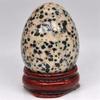 WGPHD Egg-Shaped Natural Crystal Massage Stone, Dalmatian Jasper view 1